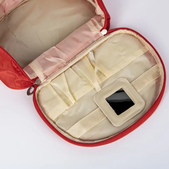 NEW!! KYLIE!!  Red Trendy Spacious Cosmetic Makeup Bag !! Make An Offer Today!! - Picture 11 of 13